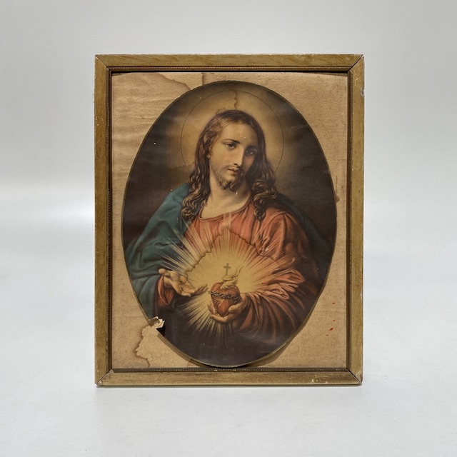 ARTWORK, Religious - Jesus Portrait Framed Print (no glass)